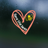 bee bee decal, bee decals, bee car decal, save the bees decal, decal shop, get decaled, stickers, sticker shop