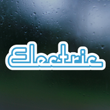 Die Cut Vinyl Double Layer "Electric" Decal For Cars, Bikes, Scooters