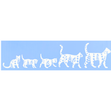 Die Cut Vinyl Boho Cat Family Decal - Vehicle / Window Decal