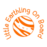 dye cut vinyl little earthing on board decal, baby on board, baby on board decal, baby on board sticker, baby on board decal sticker, sticker, vinyl sticker, vinyl decals