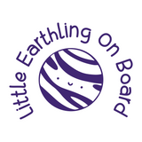dye cut vinyl little earthing on board decal, baby on board, baby on board decal, baby on board sticker, baby on board decal sticker, sticker, vinyl sticker, vinyl decals