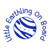 dye cut vinyl little earthing on board decal, baby on board, baby on board decal, baby on board sticker, baby on board decal sticker, sticker, vinyl sticker, vinyl decals