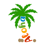 Aloha Palm Tree Summer Decal - Waterproof Die Cut Vinyl Decal