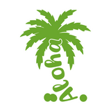 Aloha Palm Tree Summer Decal - Waterproof Die Cut Vinyl Decal