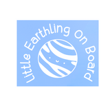 Little Earthling Baby On Board Decal for Cars, Trucks, Windshield & More