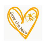 Die Cut Vinyl Save The Bees Decal - Vehicle / Window Decal