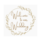 Die Cut Vinyl "Welcome to out wedding" Decal - DIY Wedding decor - Outdoor Vinyl Decal