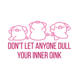 Funny Pig Doing Yoga Decal - Waterproof Die Cut Vinyl Decal