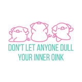 Funny Pig Doing Yoga Decal - Waterproof Die Cut Vinyl Decal