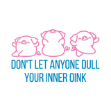 Funny Pig Doing Yoga Decal - Waterproof Die Cut Vinyl Decal
