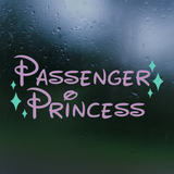 passenger princess decal, passenger princess sticker, funny decal, funny sticker, passenger princess Car decal, passenger decal, vinyl decal, funny car decals, funny truck decals, get decaled, decal shop