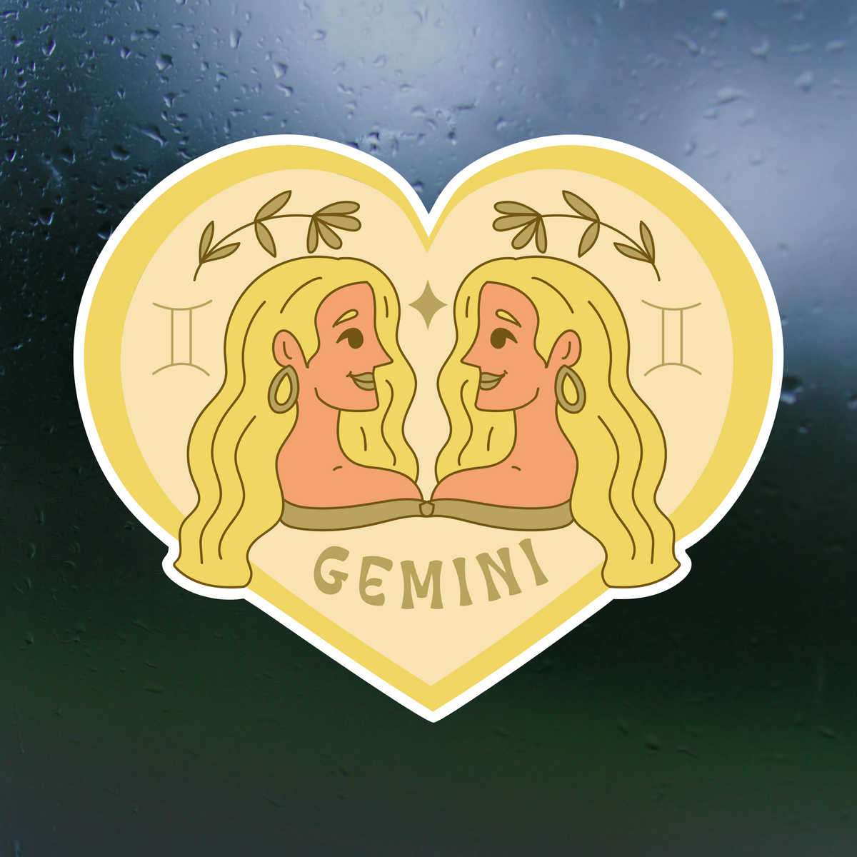 Gemini Zodiac Sign Waterproof Sticker – Get Decaled