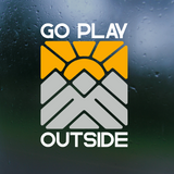 Die Cut Vinyl "Go Play Outside" Decal - Waterproof Vehicle Decal, Window Decal