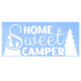 Die Cut Vinyl "Home Sweet Camper" Camping Lover Decal