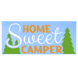 Die Cut Vinyl "Home Sweet Camper" Camping Lover Decal