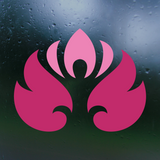 Die Cut Vinyl Lotus Pose Decal - Car Decal, Truck Decal, Laptop Decal