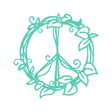 Die Cut Vinyl Peace Sign Vine Dye Cut Decal