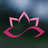 Die Cut Vinyl Line Art Lotus Decal - Car Decal, Truck Decal, Laptop Decal