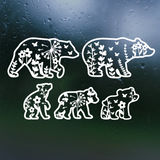 bear decal, bear decals, bear car decal, bear truck decal, bear camper decal, vinyl sticker decal, sticker decal, get decaled, bear family decal