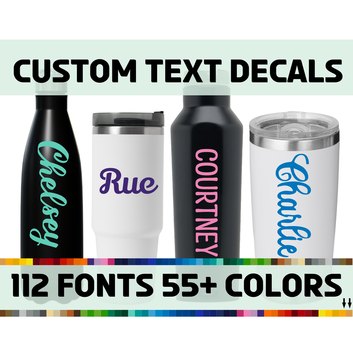 Dye Cut Vinyl Custom Text Decals DIY Home Get Decaled