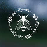 bee decal, bee car decal, bee truck decal, bee decals, decal, decals, get decaled, cute bee decals, pretty bee decals, bee wreath decal