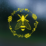 bee decal, bee car decal, bee truck decal, bee decals, decal, decals, get decaled, cute bee decals, pretty bee decals, bee wreath decal