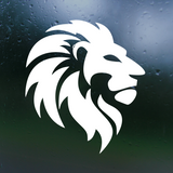 lion, lion decal, lion head decal, decals, get defcaled, decal shop, decals, lion, car decal, truck decal, laptop decal