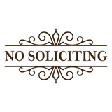 no soliciting vinyl decal, no soliciting sign, no soliciting sticker, vinyl no soliciting decal, decals, decal, no soliciting window sign