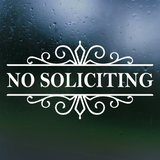 no soliciting vinyl decal, no soliciting sign, no soliciting sticker, vinyl no soliciting decal, decals, decal, no soliciting window sign