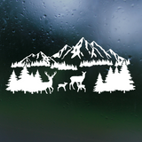 camper decal, camper decals, camping decal, caming theme decals, decal sticker, decal stickers, camping sticker, decal shop, get decaled, deer, deer decal, deer family decal, mountain decal