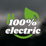 Die Cut Vinyl 100% Electric Vinyl Decal - EV sticker decal