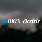 Electric Vehicle Decal - 100% Electric