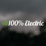 Electric Vehicle Decal - 100% Electric
