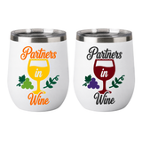 Die Cut Vinyl "Partners In Wine" Decal Pack