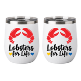 Die Cut Vinyl "Lobsters For Life" Decal Pack - 2 PC