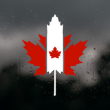 Canadian Maple Leaf Flag Style Decal For Trucks, Cars, Mugs, Laptops And More