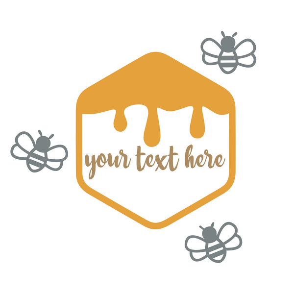 Customizable Die Cut Vinyl Honeycomb Bee Wall Decal by get decaled nursery decor