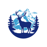 Die Cut Vinyl Deer Scene Decal - Vehicle / Camper / Trailer Decal