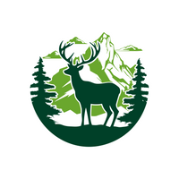 Die Cut Vinyl Deer Scene Decal - Vehicle / Camper / Trailer Decal