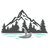 Die Cut Vinyl Man Fishing On A Lake Decal - Truck / Boat / Camper / Window Decal