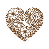 Die Cut Vinyl Decal - Humming Bird Love