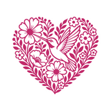 Die Cut Vinyl Decal - Humming Bird Love