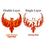 Die Cut Vinyl Phoenix Rising From Fire Decal - Waterproof Vehicle / Window / Trailer / ATV / Helmet Decal Sticker