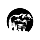 Die Cut Vinyl Decal - Wilderness Bear