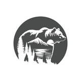 Die Cut Vinyl Decal - Wilderness Bear