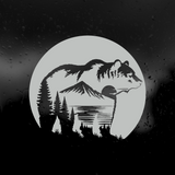 Die Cut Vinyl Decal - Wilderness Bear