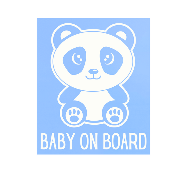 Die Cut Panda Baby On Board Decal