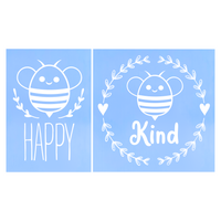 Die Cut Vinyl Bee Decal Pack - Vehicle / Window / Craft Decals
