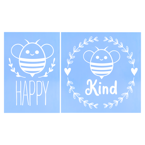 Die Cut Vinyl Bee Decal Pack - Vehicle / Window / Craft Decals