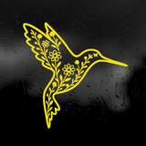 Die Cut Vinyl Decal - Hummingbird Wildflowers